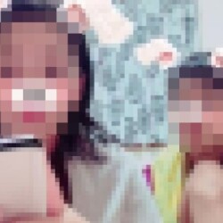 Two girls have a wardrobe malfunction during a bath time live stream